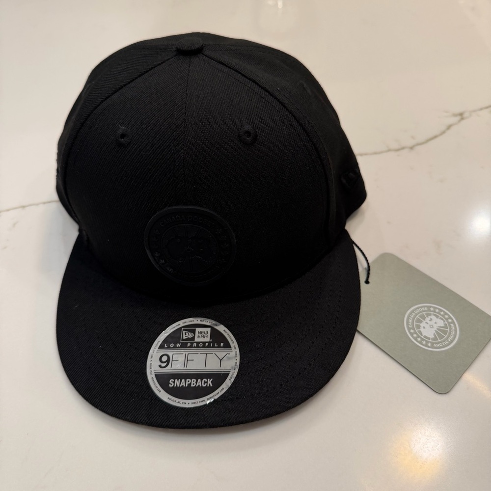 Canada Goose Black Snapback Cap